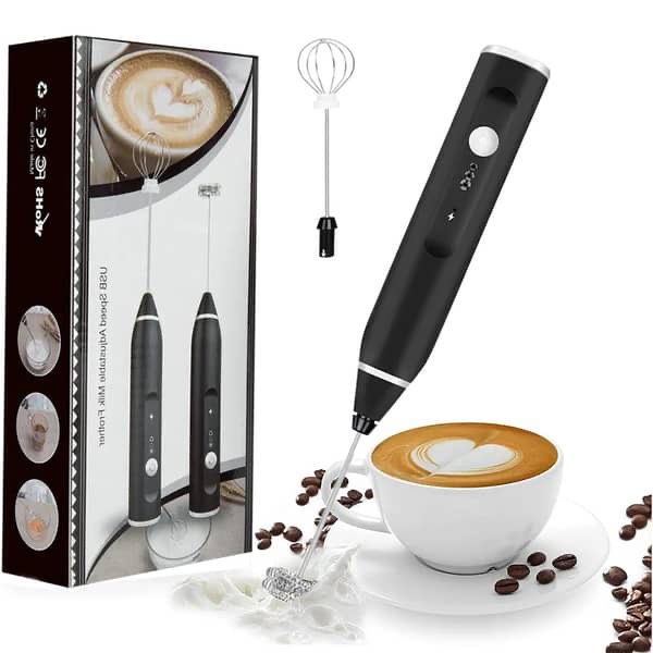 EidGhar Café Frother — USB Rechargeable Coffee Beater
