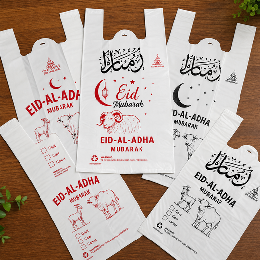 Qurbani Gosht Bags — Eid Mubarak Special Print